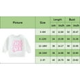 thumbnail image 4 of Bagilaanoe Toddler Baby Girl Casual Sweatshirt Long Sleeve Letter Print Pullover 3M 6M 12M 18M 24M 3T Kids Fall Loose Tee Tops, 4 of 7