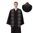 thumbnail image 4 of Hirioo Vibrant Psychedelic Eye for 72" Graduation Shawl Stole Unisex Adults Graduation Sash Honor Graduation Stole for High School and College-Flattened, 4 of 7