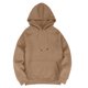 thumbnail image 5 of Sudadera con capucha para hombre, estilo informal, con capucha, color liso, mangas largas en los hombros, blusa de poliéster., 5 of 5