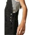 thumbnail image 5 of Elippeo Women Denim Bib Overalls Adjustable Straps Pocket Romper Shorts Casual Rolled Cuff Shortalls, 5 of 9