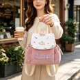 thumbnail image 6 of Leeye Schoolbag Backpack with Embroidered Name and Text Customizable for Picnics Travel Nursery DIY, 6 of 6