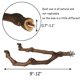 thumbnail image 3 of Posadero para aves Kathson de vid silvestre natural 23 cm, 2 piezas, 3 of 7