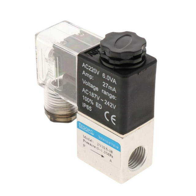 Válvula Solenoide Neumática De Control De Aire Sunnimix 1/4 Pulgada 2 Posiciones