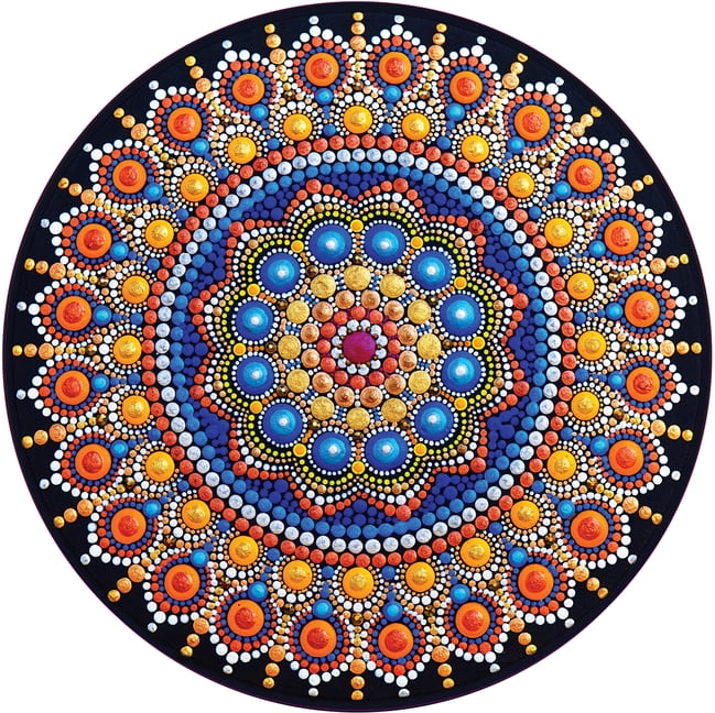 Magical Mandala 1000 Piece Round Jigsaw Puzzle (Jigsaw) -