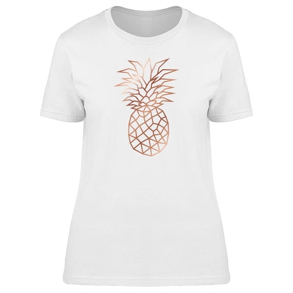 Abstract Rose Golden Pineapple Tee Women's -Image by Shutterstock