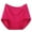 Hot Pink, variant on Luxalzxs Womens Underwear Tummy Control Seamless Solid Color Plus Size Underwear High Waist Leak Proof Cotton Underwear Period Panties Postpartum Underwear