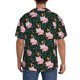 thumbnail image 3 of Balery Pink Sleeping Fox Camisa Casual de Manga Corta con Botones para Hombre, Texturizada, Estilo Cubano, para Playa, Verano-X-Large, 3 of 5