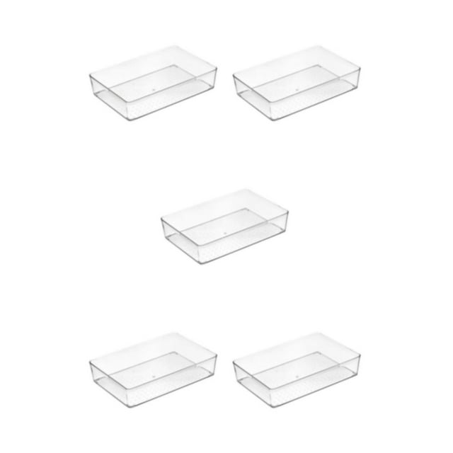Guardoinrt Clear And Different Sizes Box Storage For Stylish And Sophisticated Look square box L 5Set