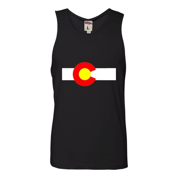 Adult Colorado State Flag Sleeveless Tank Top Cotton T-Shirt