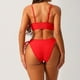 thumbnail image 4 of WILLBEST Traje de Baño con Mangas para Mujer, Traje de Baño de Talla Grande para Mujer, conjunto de Bikini Triangular de Dos Piezas con Espalda descubierta y Lazo, 4 of 4