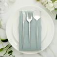 thumbnail image 3 of Balsa Circle 24 Silver Disposable Plastic Cutlery Spoon Fork Knife Set Wedding Party Catering, 3 of 8