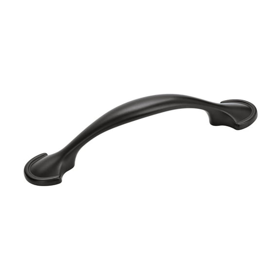 Amerock Fairfield 3 inch Center-to-Center Matte Black Cabinet Pull, 10 Pack