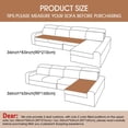 thumbnail image 3 of TOPCHANCES Soft Velvet Couch Covers, Non Slip Corner Sofa Cover Protector Mat, Pet Sofa Mat, 2-Piece Couch Covers Set for L Shape Sectional, Light Grey, Size M, 3 of 10