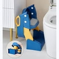 thumbnail image 2 of ZeenArt Potty Training Seat, 2 in 1 Toddler Toilet Seat with Non-Slip Steps for Kids Boys Girls, Blue, 2 of 7