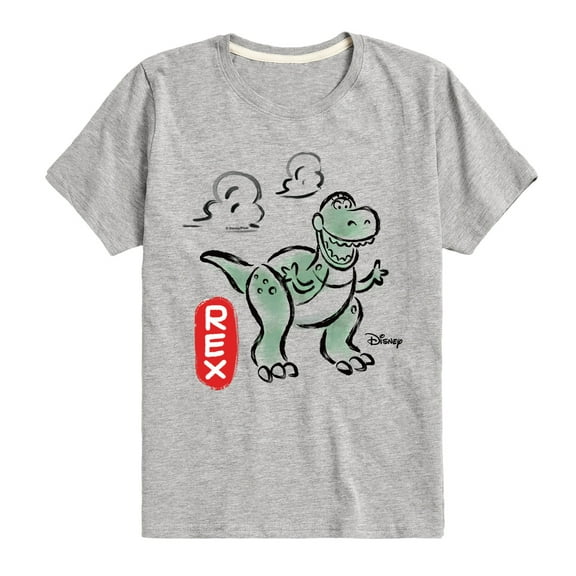 Toy Story - Doodle Rex Graphic - Toddler & Youth Short Sleeve Graphic T-Shirt