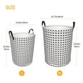 thumbnail image 5 of Haiem Airplane Leather Dirty Clothes Laundry Basket,Sturdy & Waterproof,Collapsible Round Design For Efficient Space Management,Multi-Purpose Storage Basket, 5 of 8