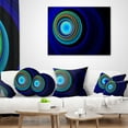 thumbnail image 4 of Designart Endless Tunnel Blue Ripples - Abstract Throw Pillow - 18x18, 4 of 5