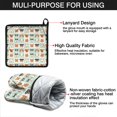 thumbnail image 7 of Lovely Dog Breeds Kitchen Oven Mitt and Pot Holder Sets 4 Pcs for Baking, Cooking and Grilling, Heat Resistant Up To 392 °F, 7 of 7