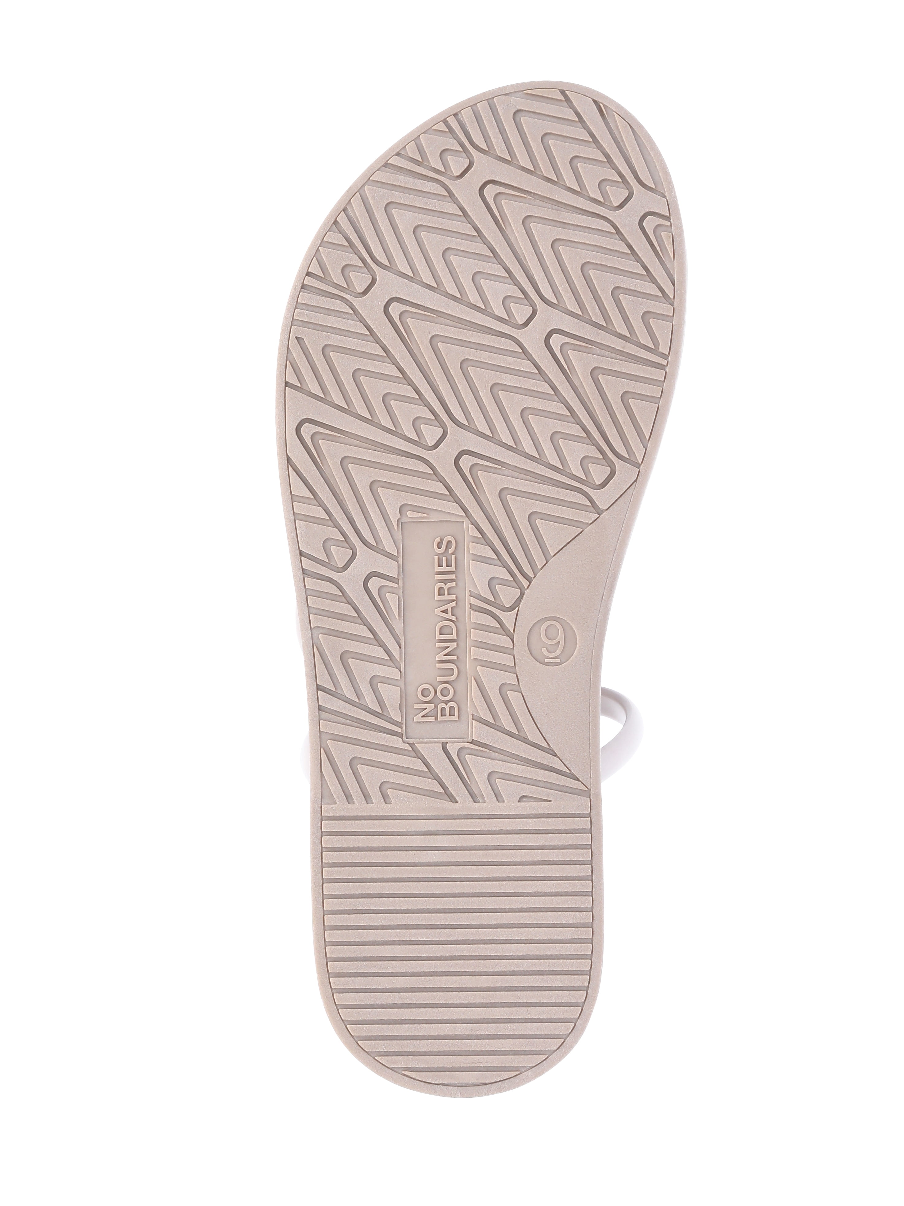 No Boundaries Women's Strappy Toe Loop Sandals