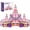 2.1 inhch Flat Magnetic Tiles - Castle - 90pcs, variant on Pink Castle Magnetic Tiles Building Set 58/90 PCS STEM Construction Gift for Girls and Boys