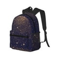 thumbnail image 4 of Hirioo Gold Black Glitter for Casual Backpack College Backpack Laptop Backpack for Women and Men College Workplace Travel, 4 of 8