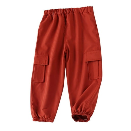 

NOKIO Boys Loose Fit Athletic Pants Cargo Pants Trousers Fashion Boys Pants Spring Elastic Casual Summer Boys Pants Boys Comfortable Gym Pants