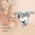 thumbnail image 6 of 925 Sterling Silver Charm for Bracelets Little Baby Girl Bead Charms Women Bracelet Charm, 6 of 6