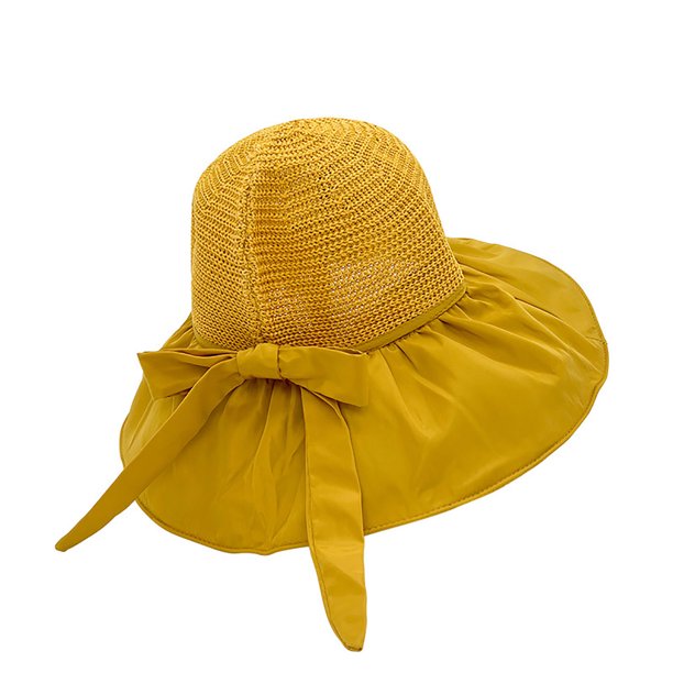 Sombreros de pescador de goma de verano para mujer, sombrero de ala ancha, parasol y protección solar, sombrero para mujer