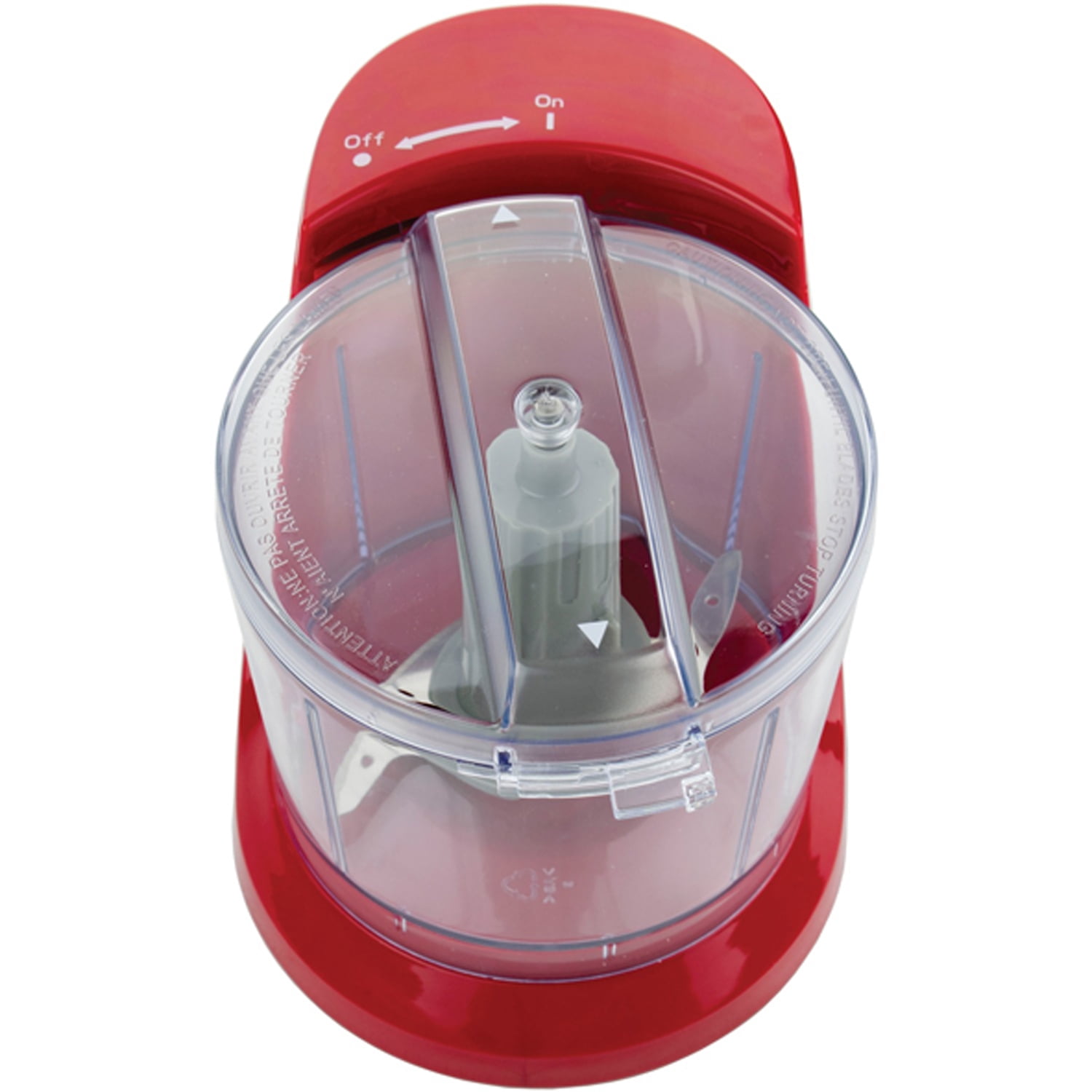 Brentwood 1.5-Cup Mini Food Chopper, Red