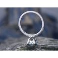 thumbnail image 5 of HeartsAndYou 0.9ct Natural Aquamarine Solitaire Engagement Ring 100% 14k SOLID White Gold, 5 of 9