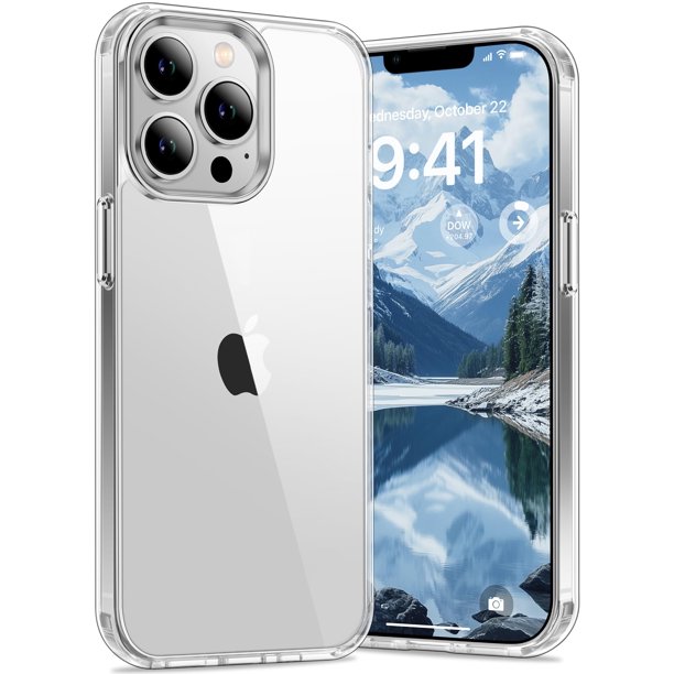 Funda Vakoo para iPhone 13 Pro de 6.1 pulgadas Antiamarillamiento Transparente