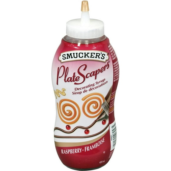 Smucker's Plate Scrapers Raspberry Syrup - Perfect for Breakfast, Desserts, and More - Rich and Fruity Syrup - 420ml Bottle - Pack of 12 - (12x420ml)