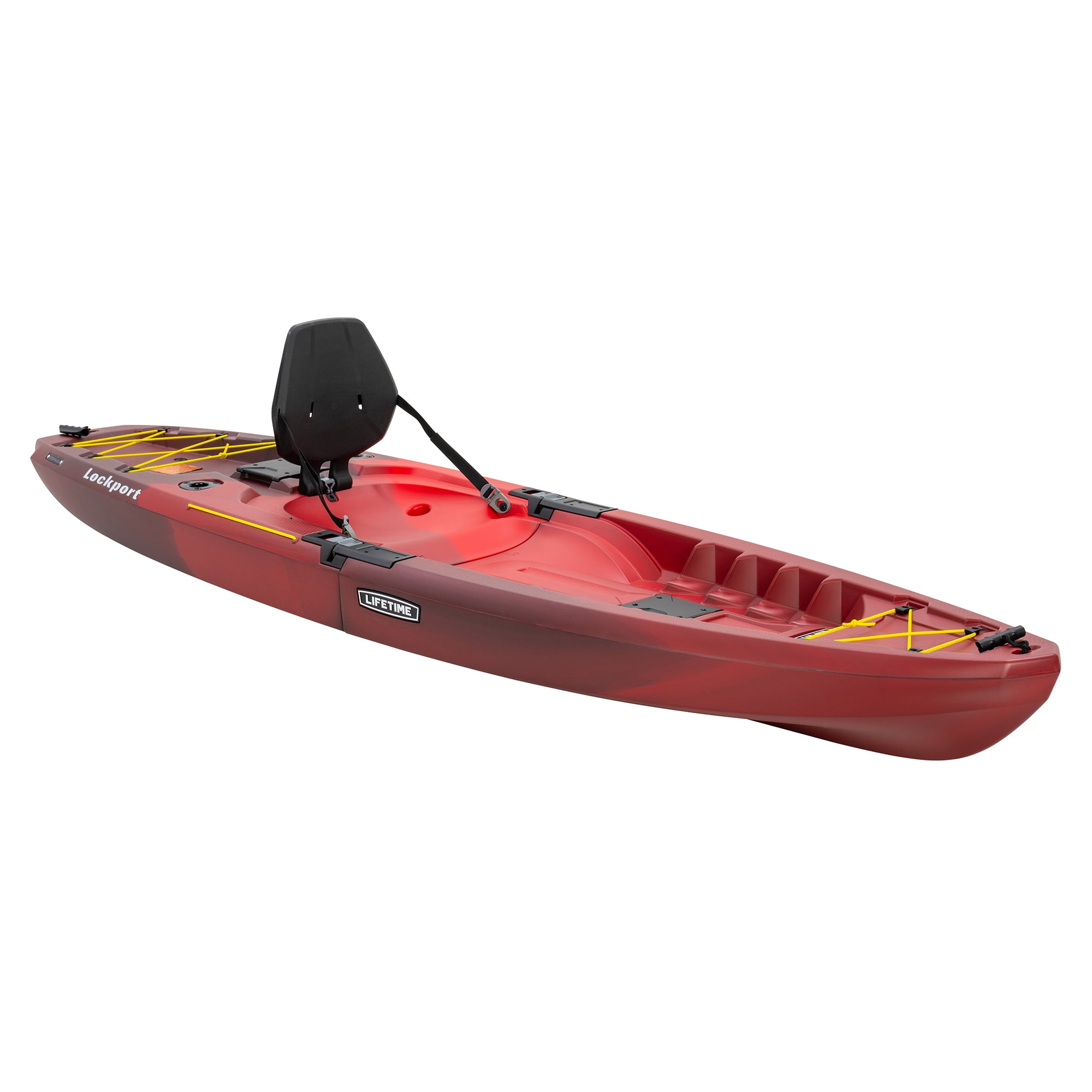Lockport Modular Sit-On-Top Fishing Kayak, 9 ft. 4 in., Volcano Fusion, 2-Piece Portable Design with Paddle and Adjustable Backrest