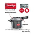 thumbnail image 2 of WBTAYB SVAHA5 Prestige Svachh Pressure Cooker HA 5 L, 5-Liter, Black, 2 of 6