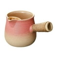 thumbnail image 3 of Tetera de cerámica Infusor de té, tetera portátil multiusos con mango lateral para casa de té, Camping, restaurante, pícnic al aire libre , Rosa perfecl Tetera, 3 of 8