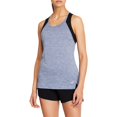 thumbnail image 1 of ASICS Womens Strappy Racerback Tank Top, Blue, Large, 1 of 1
