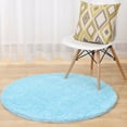 thumbnail image 1 of Round Chenille Bath Mat Bath Rugs Shower Rugs Shaggy Bath Mat 80cm, 1 of 2