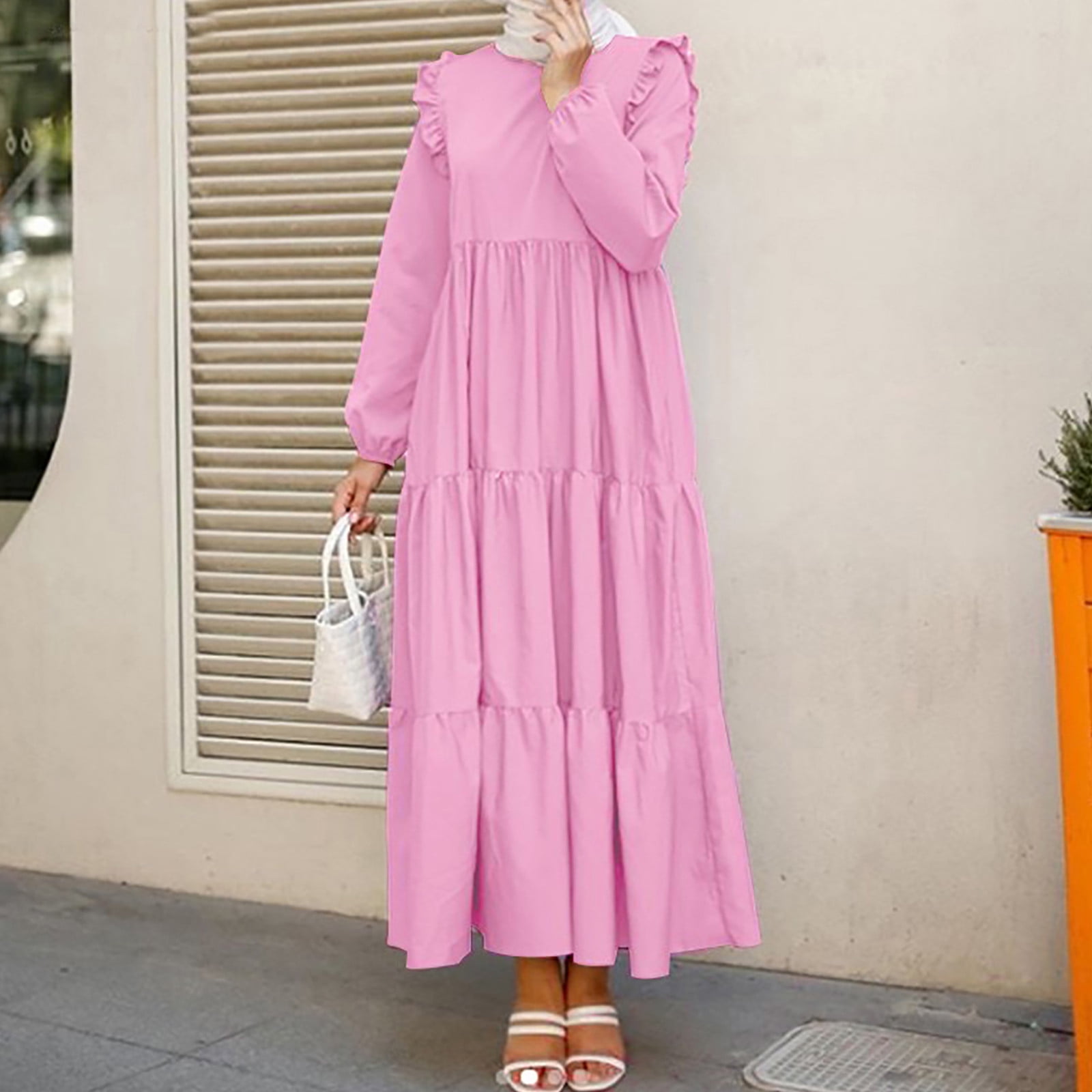 Long stretch cotton poplin skirt Geo Color Pink | Alviero