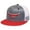Grey/White 1, variant on Rope Smart Western Style Mesh Flat Retro Trucker Fit Texas Solo Patch Cap