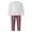 White Dad, variant on Argulvti Family Matching Christmas Pajama Set, Solid Color Long Sleeve Tops and Plaid Pants Sleepwear Outfits