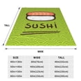 thumbnail image 3 of Vsdgher Fresh Sushi Ultra-Soft Micro flannel Blanket Throw Blankets for Couch Sofa, Bed (4 sizes)-80"x60", 3 of 7