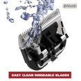 thumbnail image 4 of Pet Grooming Kit - Rechargeable with Rinseable Stainless Steel Blades, Detangling Comb, and Scissors - Model 9179, 4 of 4