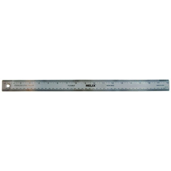 Helix Stainless Steel Ruler, 18 in
