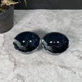 thumbnail image 2 of 2 pcs Oriental Wave Design Blue Ceramic Small Rice Bowl, 2 of 5