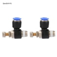 thumbnail image 1 of Herwey 2pcs Tube Air Flow Speed Controller Pipe Pneumatic Fitting Regulator Valve, Pneumatic Pipe Fittings,Pneumatic Fitting, 1 of 8