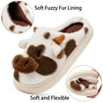 thumbnail image 3 of Ecetana Fuzzy Slippers for Women Cute Cow House Slippers Non-Slip Home Shoes with Memory Foam, 3 of 7