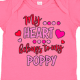 thumbnail image 4 of Inktastic My Heart Belongs to My Poppy Boys or Girls Baby Bodysuit, 4 of 5