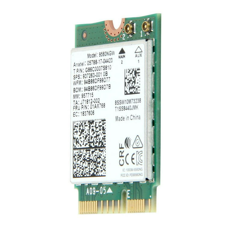 Intel Dual Band AC 9560NGW NGFF 1.73Gbps BT5.0 CNVI M.2 Wireless Wifi Card - Walmart.com