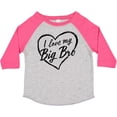thumbnail image 3 of Inktastic I Love My Big Bro in Black Chalk Heart Boys or Girls Toddler T-Shirt, 3 of 5