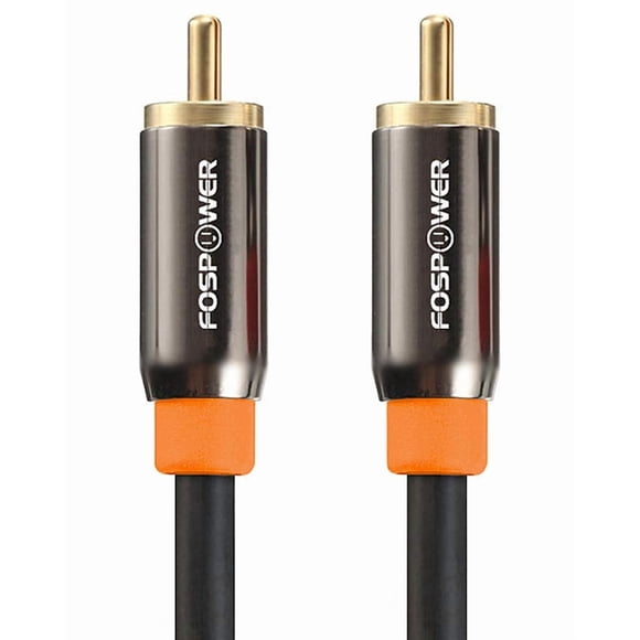 FosPower Digital Audio Coaxial Cable (09M/3FT) [24K Gold Plated] Single Coaxial Phono Cable for S/PDIF Digital Audio Composite Video Cable Home Theater HDTV Subwoofer Hi-Fi Systems